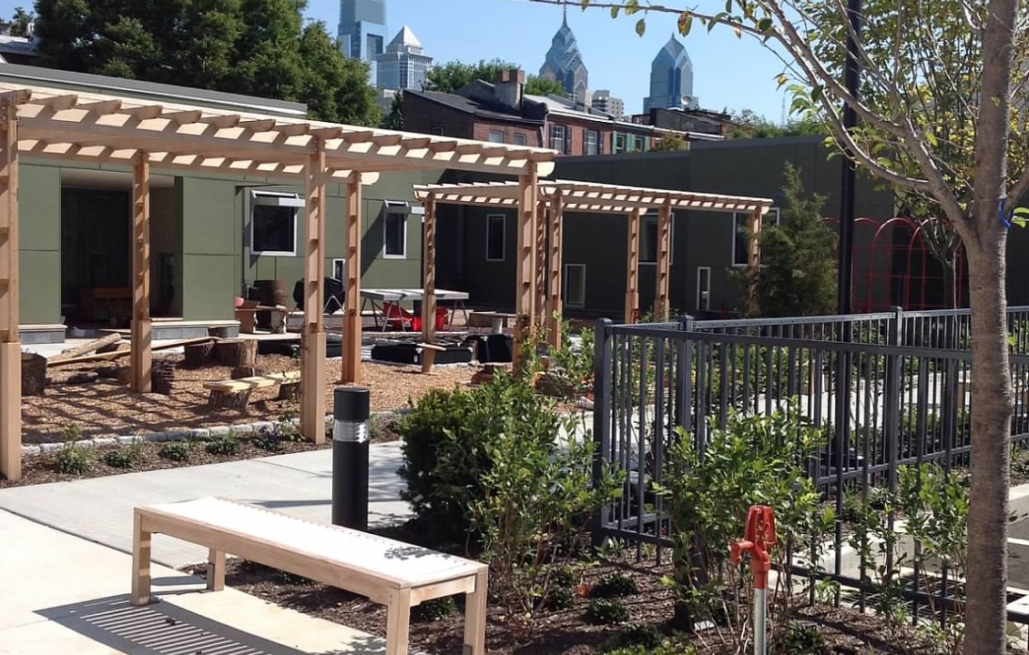 Philadelphia School outdoors