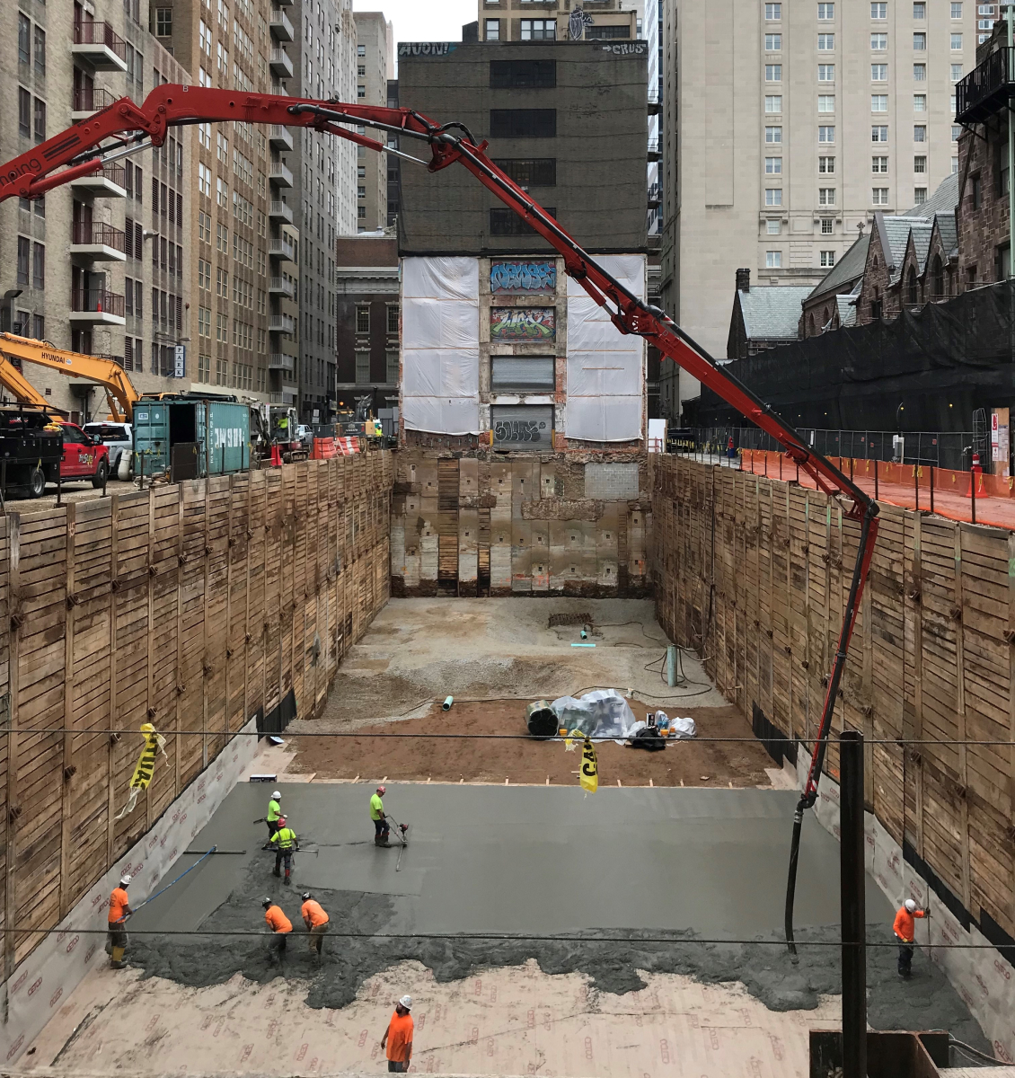 Becker Fondorf Construction Pouring Concrete The Philadelphia School Case Study