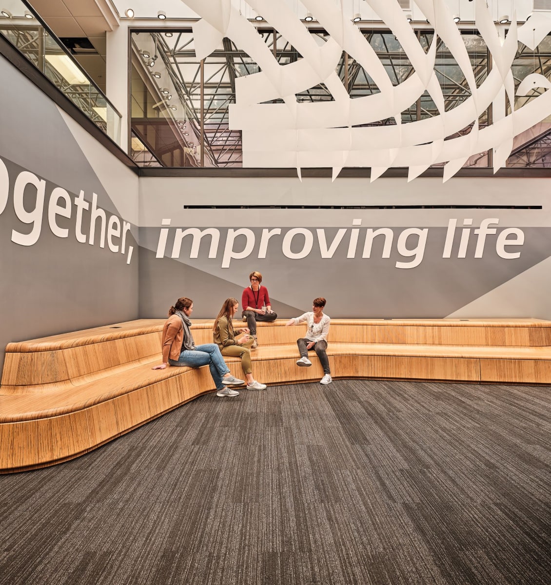 Becker Fondorf W. L. Gore Capabilities Center Corridor Sitting Area