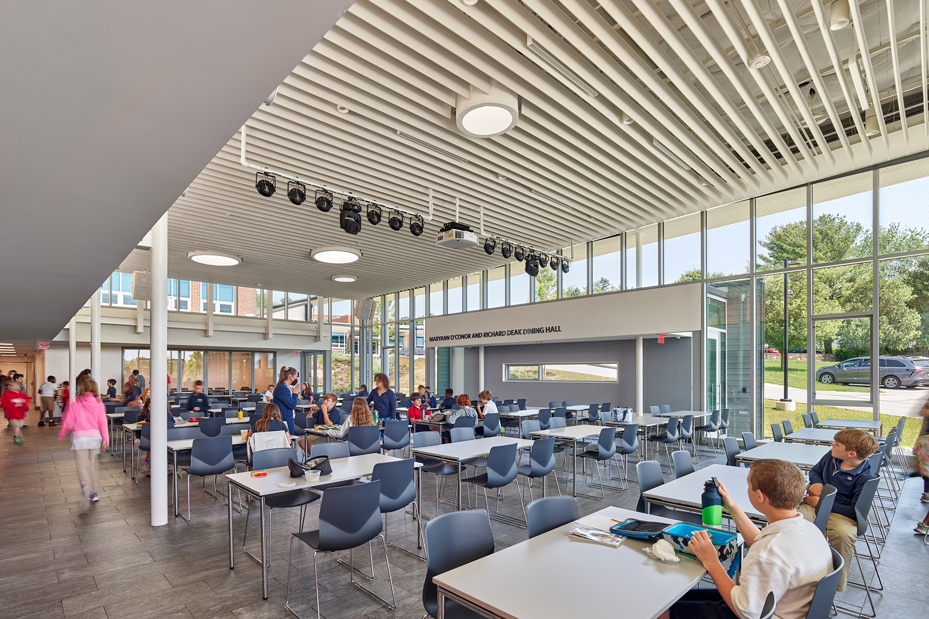 new student commons interior woodlynde school